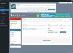 Page screenshot: Gmedia → Albums
