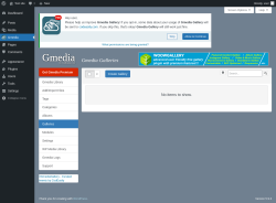 Page screenshot: Gmedia → Galleries