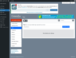 Page screenshot: Gmedia → Tags