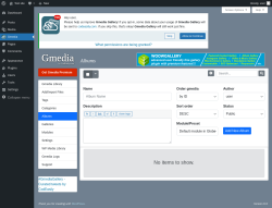 Page screenshot: Gmedia → Albums