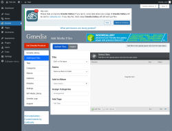 Page screenshot: Gmedia → Add/Import Files