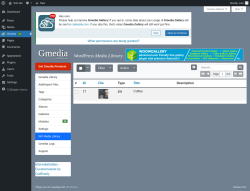 Page screenshot: Gmedia → WP Media Library