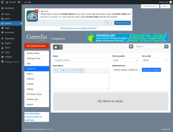 Page screenshot: Gmedia → Categories