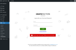 Page screenshot: Settings → Gratisfaction