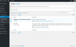 Page screenshot: Plugins &lsaquo; Test site &mdash; WordPress