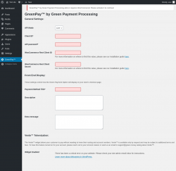 Page screenshot: GreenPay&trade;