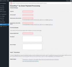 Page screenshot: GreenPay&trade;