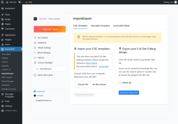 Page screenshot: GreenShift &rarr; Import/Export