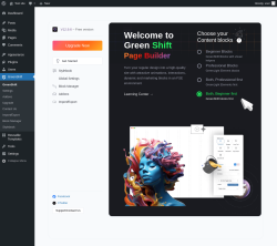 Page screenshot: GreenShift
