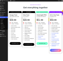 Page screenshot: GreenShift &rarr; Upgrade
