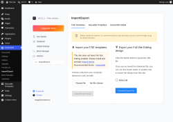 Page screenshot: GreenShift &rarr; Import/Export