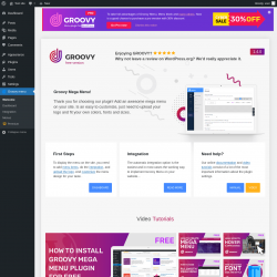 Page screenshot: Groovy menu