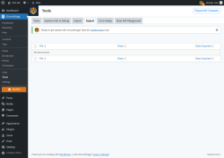 Page screenshot: Groundhogg &rarr; Tools &rarr; Export