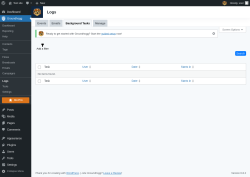 Page screenshot: Groundhogg → Logs → Background Tasks