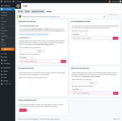 Page screenshot: Groundhogg → Logs → Manage