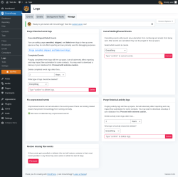 Page screenshot: Groundhogg → Logs → Manage