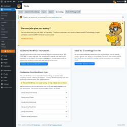 Page screenshot: Groundhogg → Tools → Cron Setup