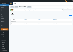 Page screenshot: Groundhogg &rarr; Logs &rarr; Background Tasks