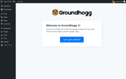 Page screenshot: Guided Setup &lsaquo; Test site &mdash; WordPress