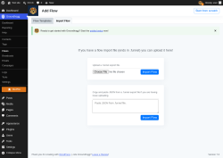 Page screenshot: Groundhogg &rarr; Flows &rarr; Import Flow