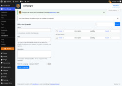 Page screenshot: Groundhogg &rarr; Campaigns