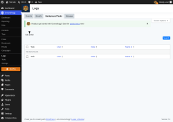 Page screenshot: Groundhogg &rarr; Logs &rarr; Background Tasks