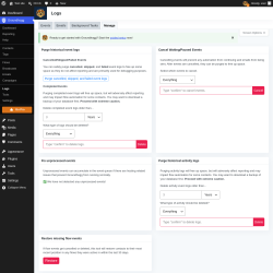 Page screenshot: Groundhogg &rarr; Logs &rarr; Manage