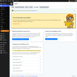 Page screenshot: Groundhogg &rarr; Tools &rarr; Cron Setup