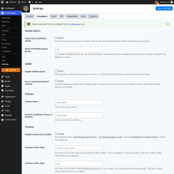 Page screenshot: Groundhogg &rarr; Settings &rarr; Compliance