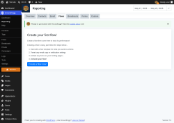 Page screenshot: Groundhogg &rarr; Reporting &rarr; Flows