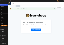 Page screenshot: Groundhogg &rarr; Help