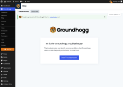 Page screenshot: Groundhogg &rarr; Help