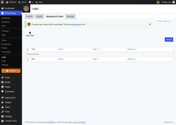 Page screenshot: Groundhogg &rarr; Logs &rarr; Background Tasks