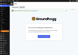 Page screenshot: Groundhogg &rarr; Help