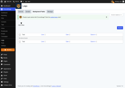 Page screenshot: Groundhogg &rarr; Logs &rarr; Background Tasks