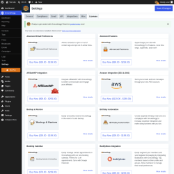 Page screenshot: Groundhogg &rarr; Settings &rarr; Licenses