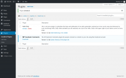 Page screenshot: Plugins &lsaquo; Test site &mdash; WordPress