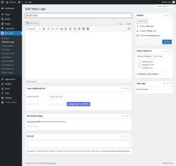 Page screenshot: GS Logos → Add New Logo