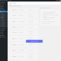 Page screenshot: GS Logos → Sort Order