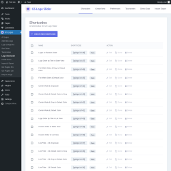 Page screenshot: GS Logos → Taxonomies