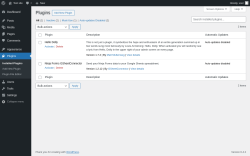 Page screenshot: Plugins ‹ Test site — WordPress