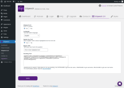 Page screenshot: GSpeech → GSpeech 2.X