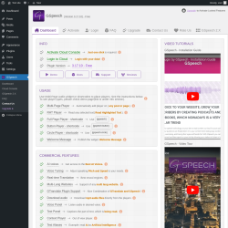 Page screenshot: GSpeech → Contact Us