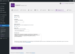 Page screenshot: GSpeech → GSpeech 2.X