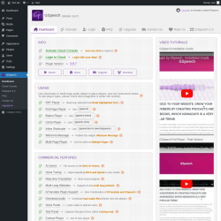 Page screenshot: GSpeech