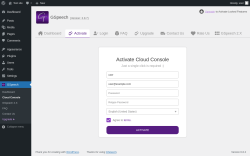 Page screenshot: GSpeech → Cloud Console
