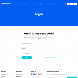 Page screenshot: GutenGeek &rarr;  Upgrade