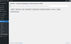 Page screenshot: Settings → Google Tag Manager → Monitoring
