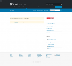 Page screenshot: Settings → Support Forum