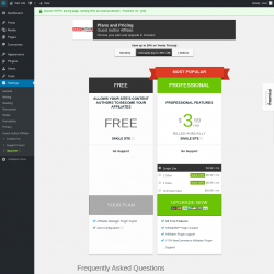 Page screenshot: Settings → Upgrade  ➤